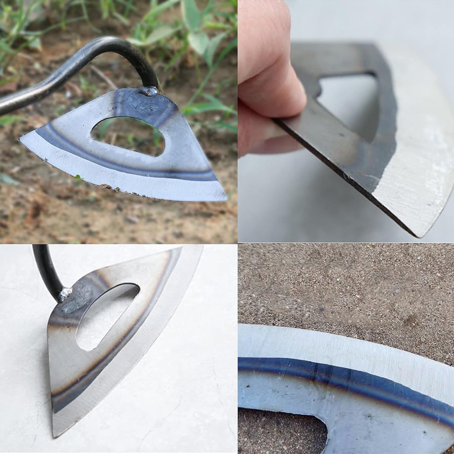 cdbz All-Steel Hardened Hollow Hoe,Garden Hoes for Weeding,Hollow Hoe for Gardening,Hoe Garden Tool,Garden Hoe for Backyard Weeding, Loosening, Farm Planting : Patio, Lawn & Garden