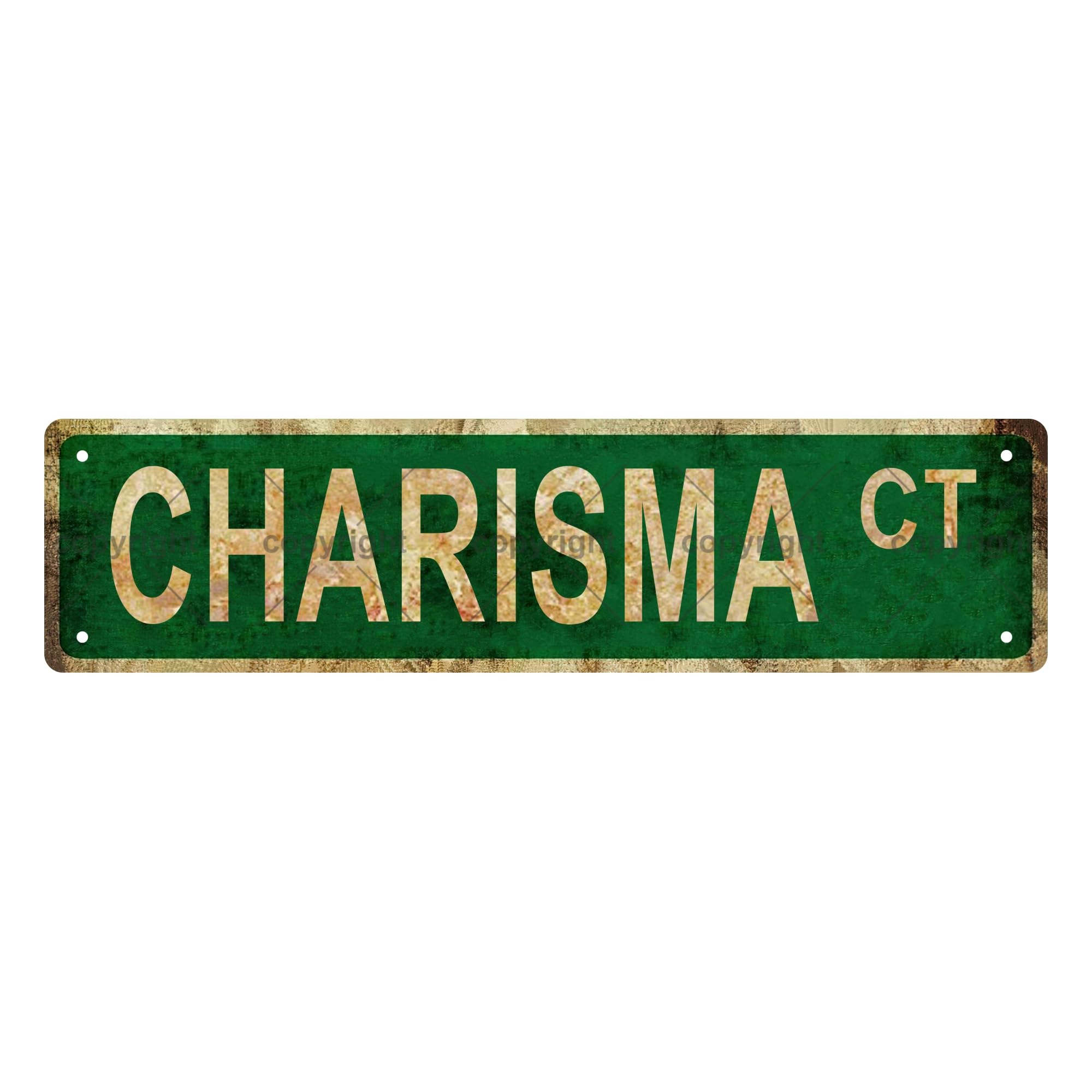 Charisma CT Mental State Metal Tin Street Sign Bar Cafe Garage Cave Home Room Wall Bathroom Farmhouse Garden Porch Patio Decor,4x16 Inch