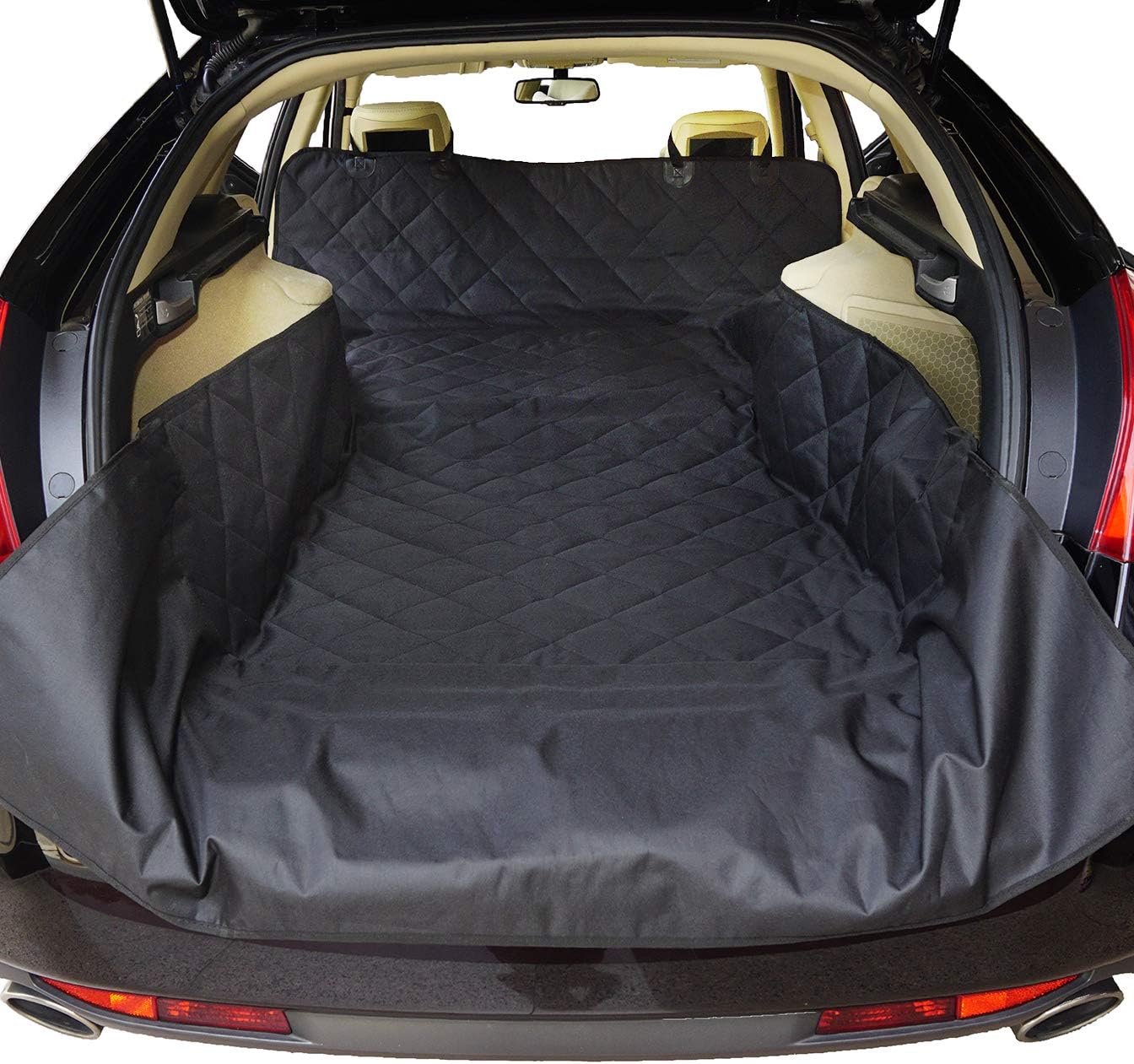 Pet Cargo Liner Cover for Dogs SUV Cars Waterproof Non Slip Universal Fit with Bumper Flap Extra Large