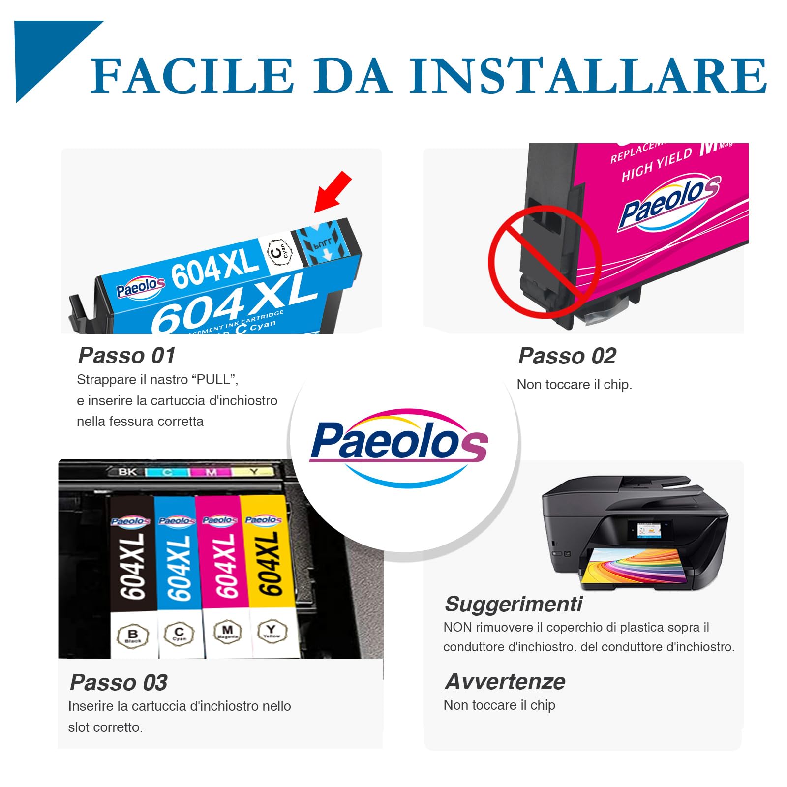 15x 604XL Cartucce Compatibili per Epson 604 604XL Multipack per Epson Expression Home XP-2200 XP-2205 XP-3200 XP-3205 XP-4200 XP-4205 Workforce WF-2910 WF-2930 WF-2950 (15 Pezzi)