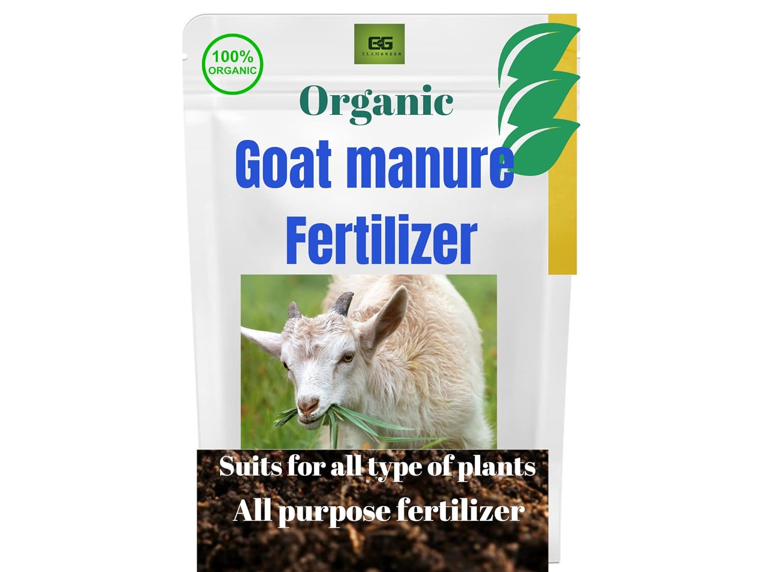 EG ELAMGREEN Organic Goat Manure Fertilizer for Goat