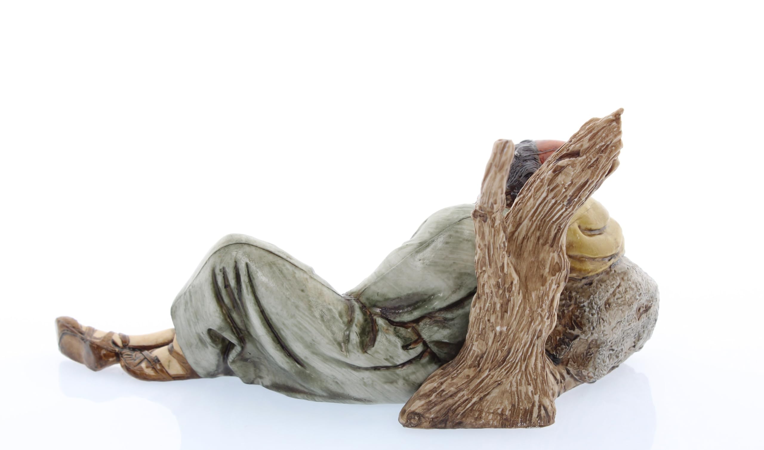 Moranduzzo Pastore Dormiente per Presepe da Cm 13 Scala 1:15 - Statuine Presepe Indistruttibili - Stile 700', Pittura Rifinita a Mano, Prodotto Ufficiale, Made in Italy, Scultore M. Landi