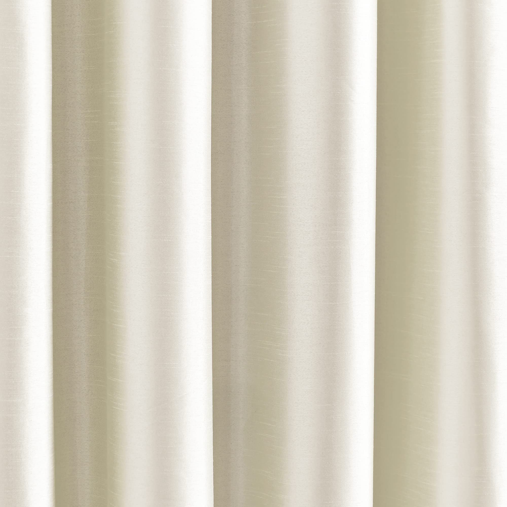 Lush Decor Insulated Grommet 100% Blackout Faux Silk Window Curtain Panel (Single Panel), 95" L x 52" W, Ivory - Image 3