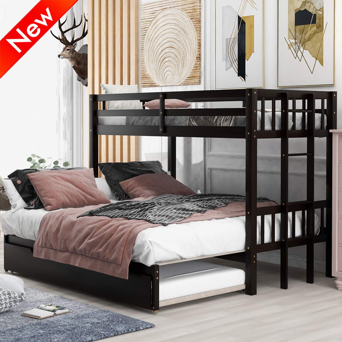 Buy DOONHEXS New Upgrade & Stronger Bunk Beds twin over twin, PullOut