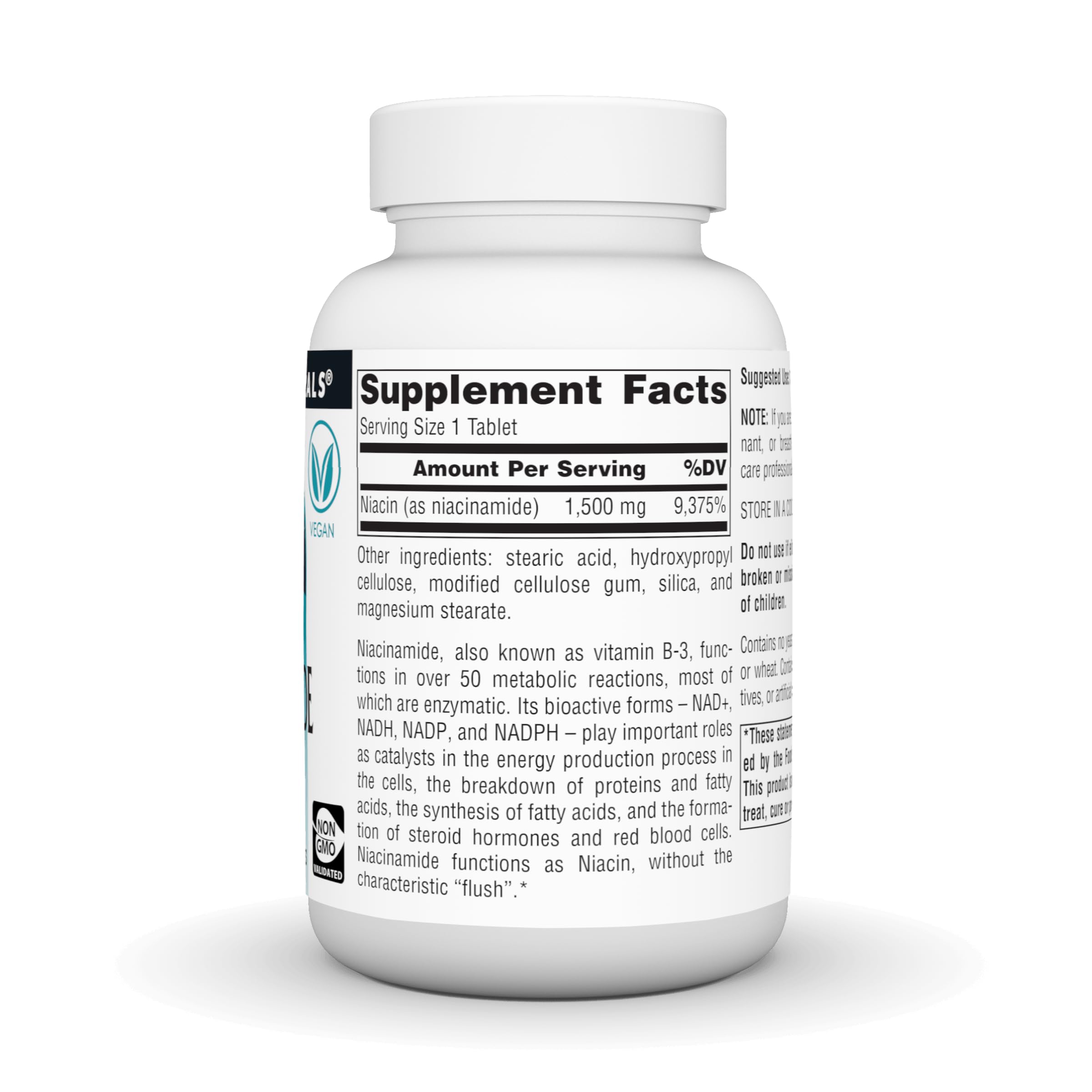Source Naturals Niacinamide B-3, Vegan Vitamin B-3, 1500 mg - 50 Tablets — Amazon image 3