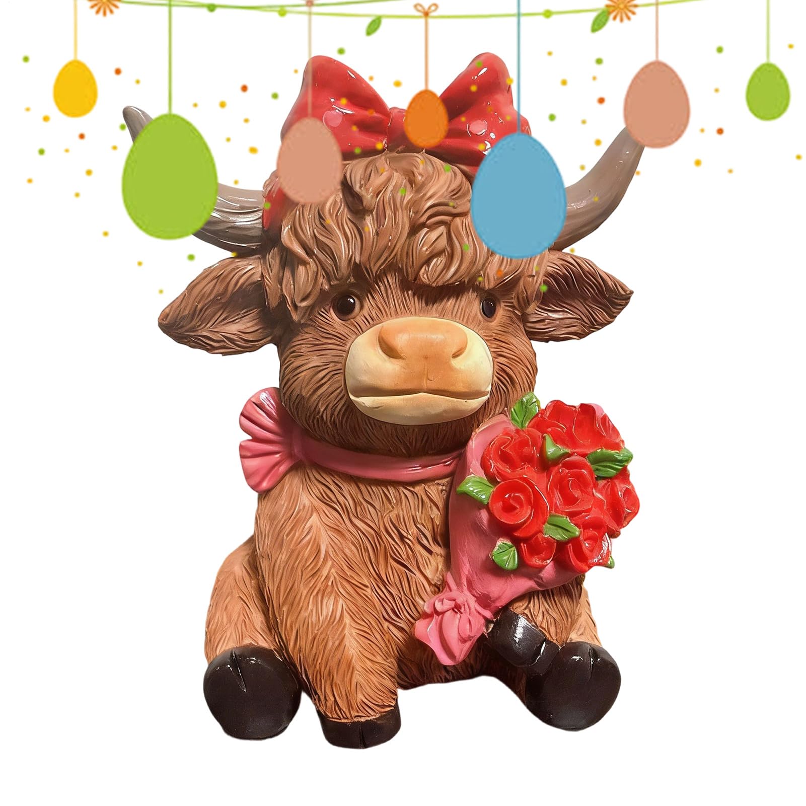 Figurine vache miniature mignonne pour égayer le bureau de couple