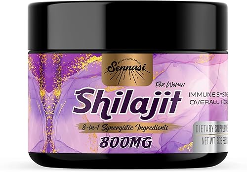 Miniatura 8 de Shilajit de 800 mg para mujer, resina orgánica Shilajit, orgánico puro del Himalaya, suplemento Shilajit 8 en 1, ingredientes sinérgicos 8 en 1,
