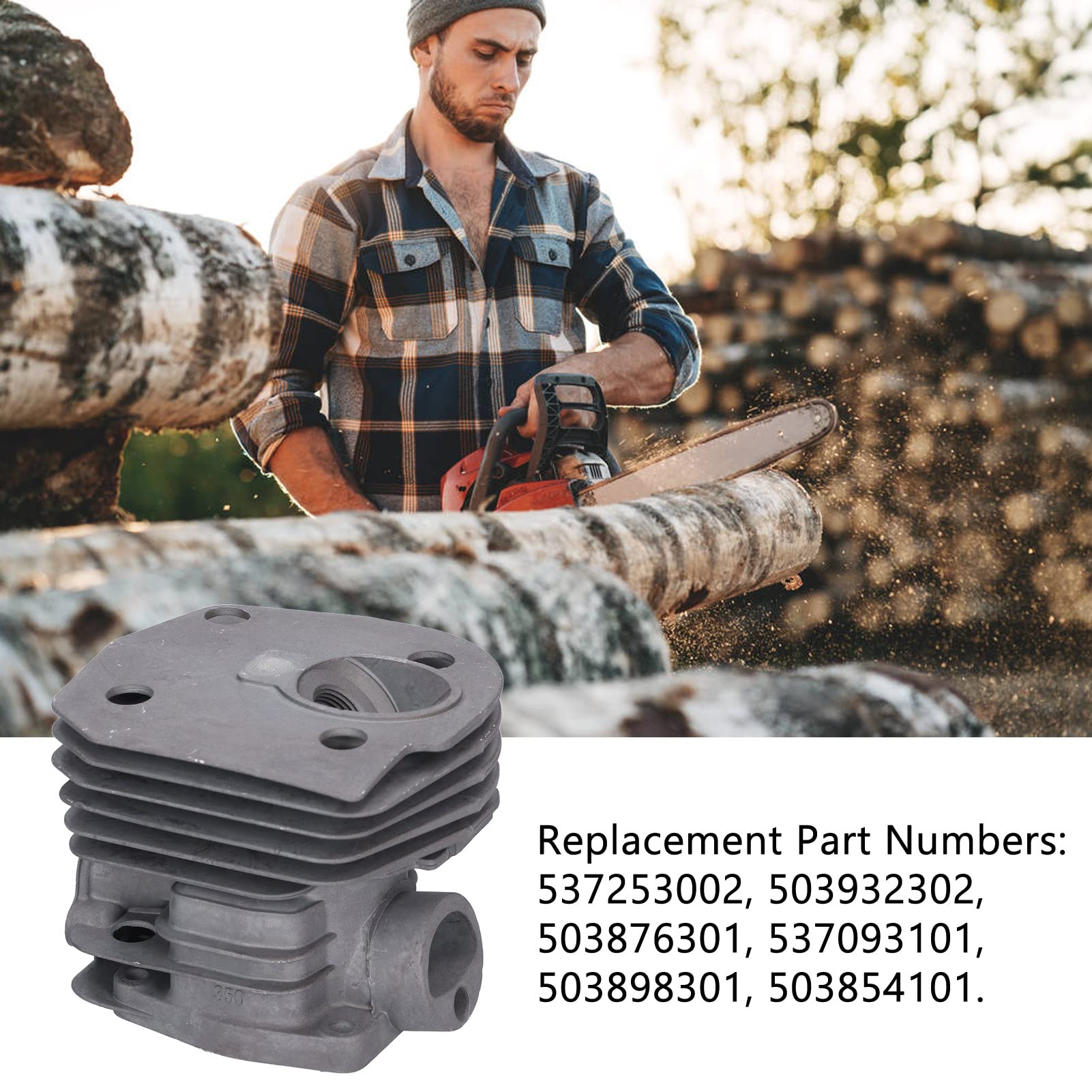 Reemplazo del tapón del cigüeñal de Aceite del Conjunto del pistón del Cilindro de la Sierra de Cadena para 537253002 340 345 350