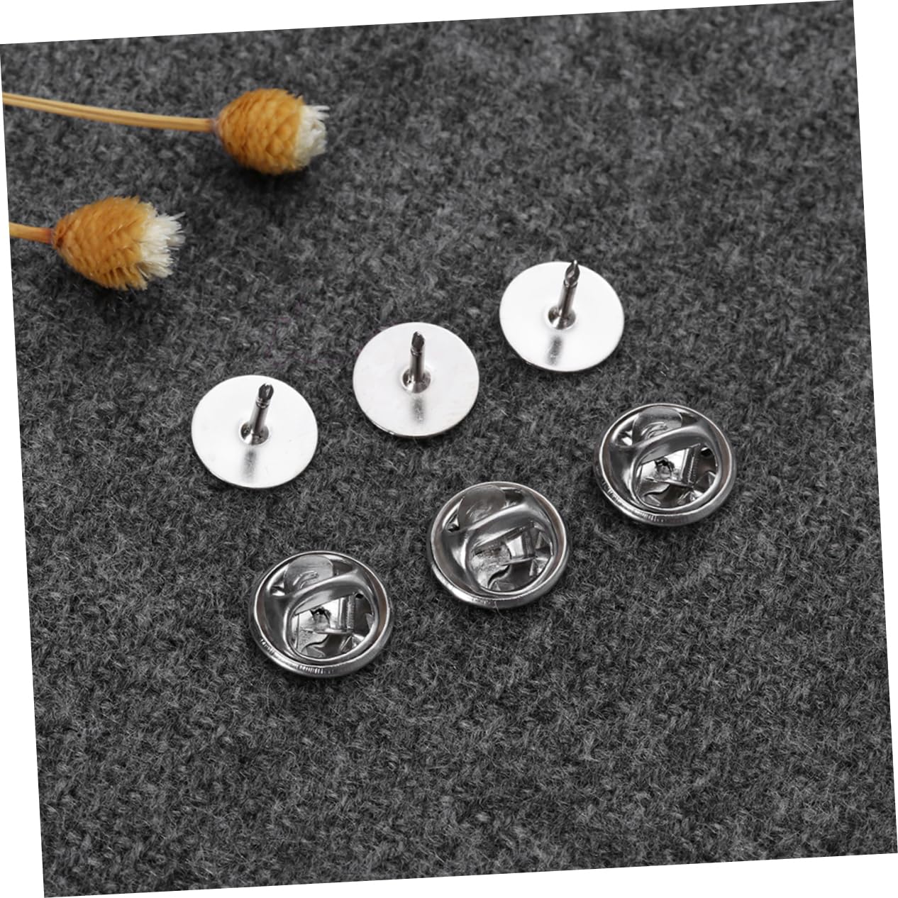 NUOBESTY 360piezas Alfileres De Seguridad Base De Para Broches Sujetadores De Solapa y Accesorios De Joyería