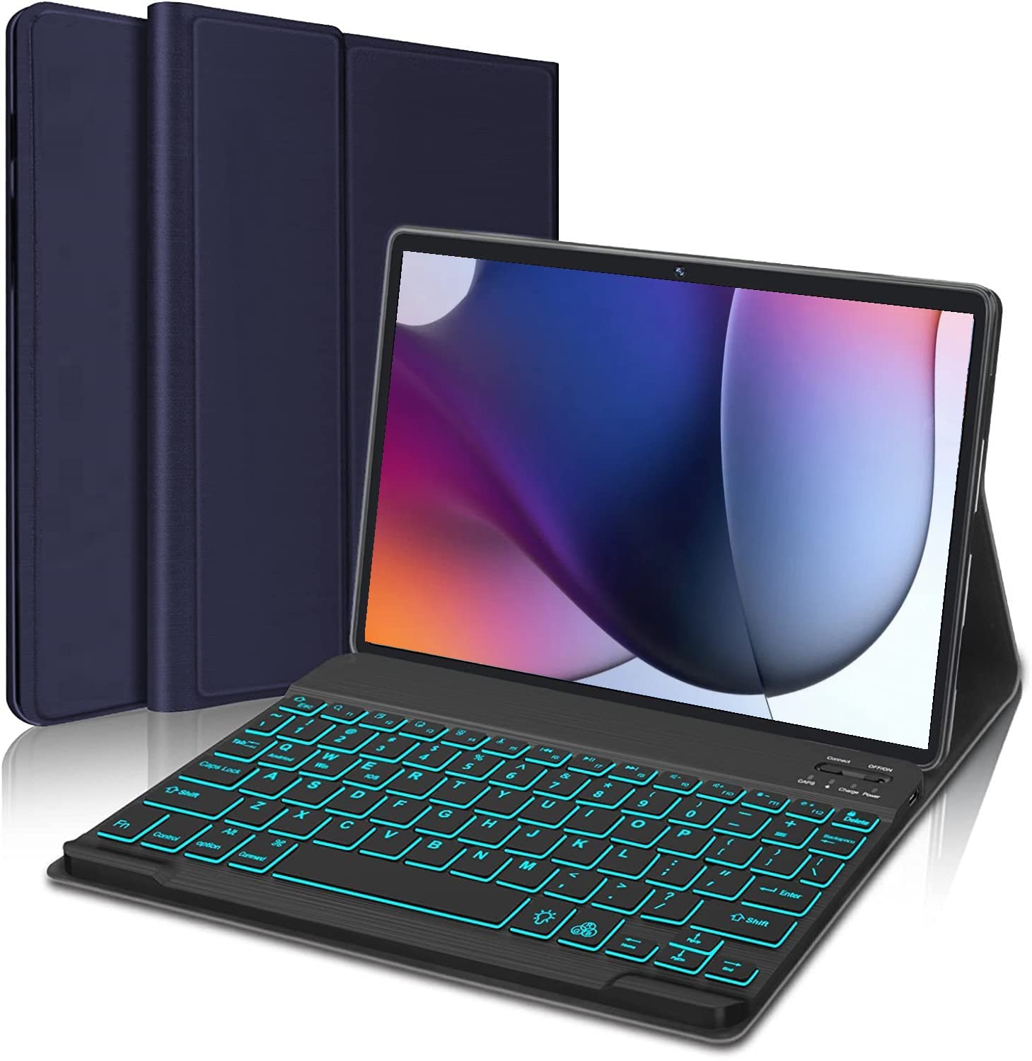 ProElite Keyboard case for Motorola Moto Tab G62 10.6 inch Magnetic Detachable Wireless Bluetooth Keyboard Built-in 7-Colors Backlit, Dark Blue (B0BTYTCJ7Y) Amazon Price History, Amazon Price Tracker