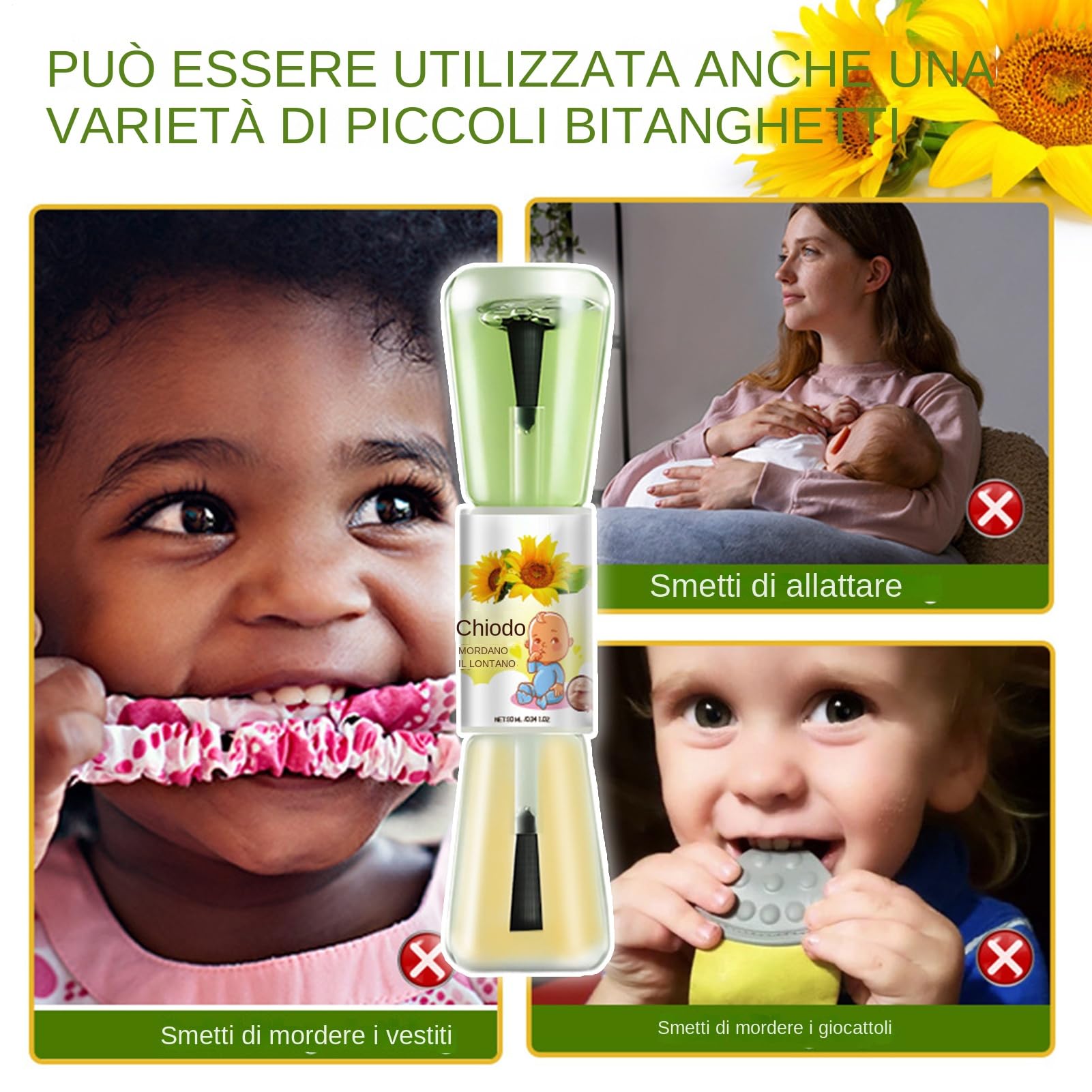 Smalto Per Unghie Toddler 10 Ml - Smalto Liquido Per La Cura Delle Unghie Al Gusto Amaro Alle Erbe, Smalto Per Prevenire Il Morso Delle Unghie Dei Bambini | Uso Giorno E Notte Per Bambini
