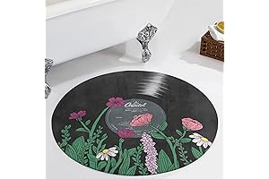 Stylish Vinyl Record Floor Rug: A Symphony of Art and Comfort