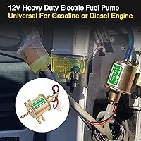 Vista 7 de Bomba de combustible eléctrica de alta resistencia de 12 V Universal W8sunjs Gasolina sólida de metal 12 voltios