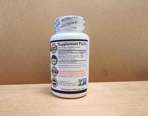 Miniatura 5 de Berberina HCL 1200mg Premium, ultra alta pureza, 60 cápsulas puras  Suplemento de berberina, apoya el sistema inmunológico, berberina Plus mejorada