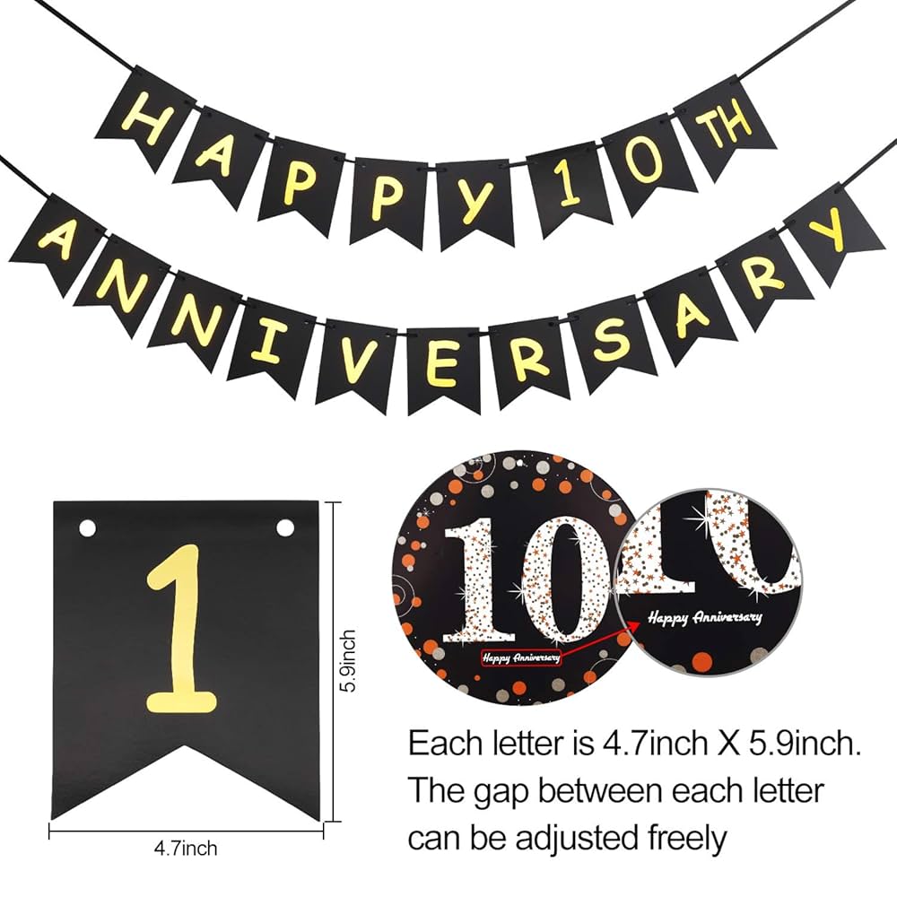 amazon-com-yoaokiy-10th-anniversary-decorations-kit-happy-anniversary-banner-9-hanging-swirls-6-poms-wedding-party-decorations-home-kitchen for Free Printable Happy Anniversary Banner Templates Amazon.com: Yoaokiy 10th Anniversary Decorations Kit - Happy Anniversary Banner, 9 Hanging Swirls, 6 Poms - Wedding Party Decorations : Home & Kitchen for Free Printable Happy Anniversary Banner Templates