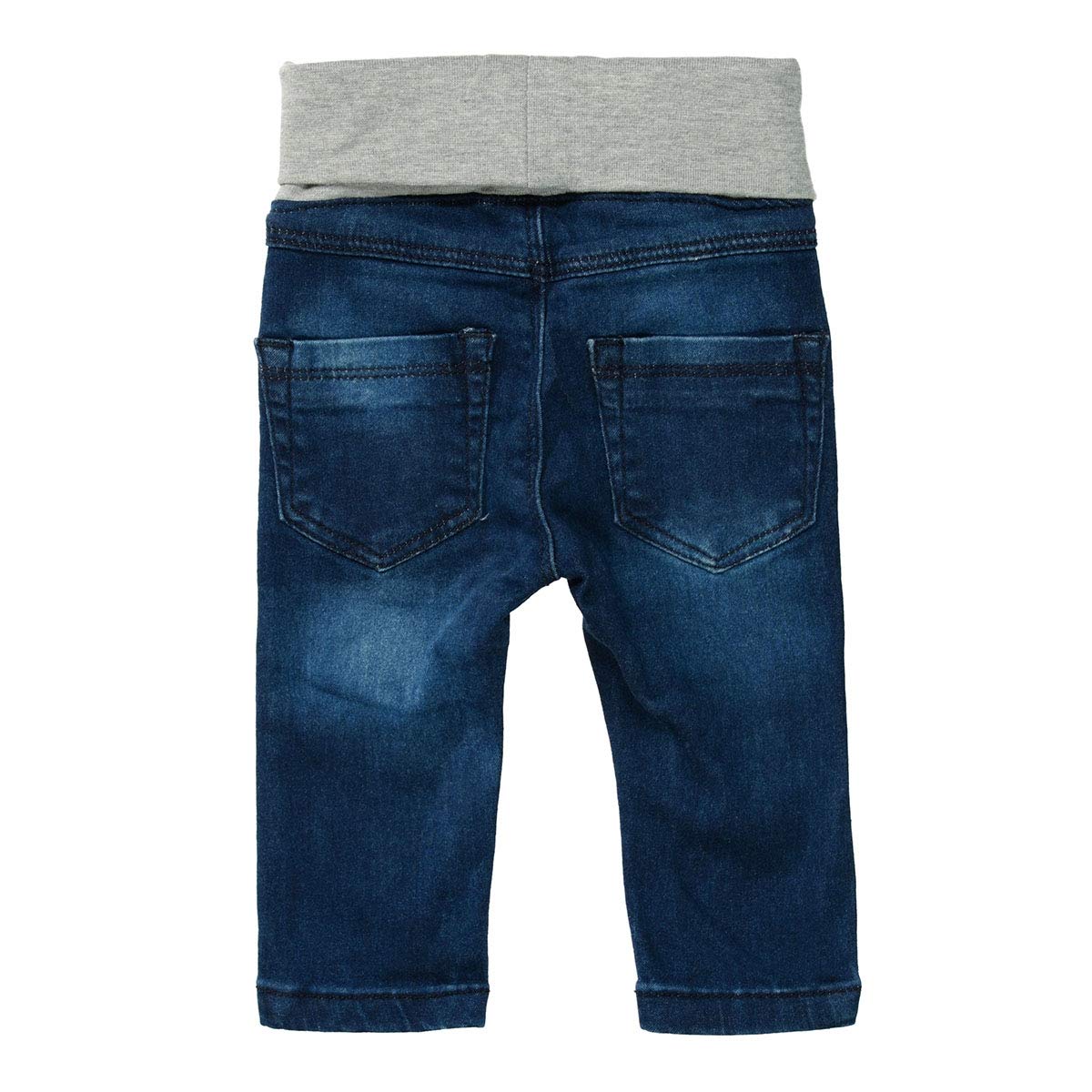 Staccato Jeans Baby Unisex - Pull On, weich, elastischer Umschlagbund, strapazierfähig - Mid Blue Denim, Größe 68-86
