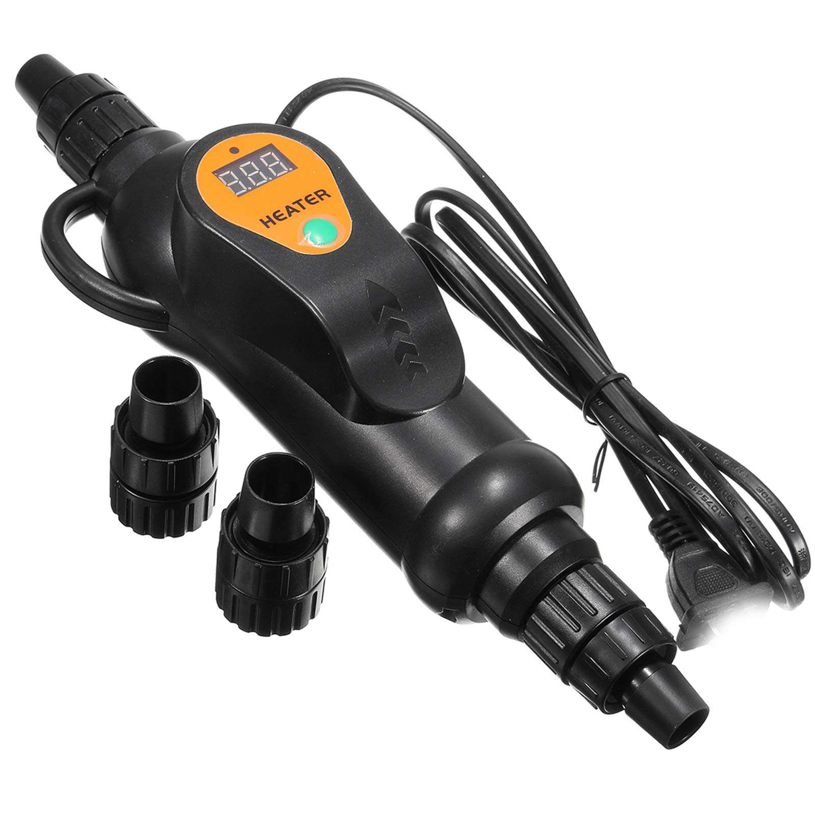 Termostato De Calentador De Acuario Externo 300 / 500W Tanque De Peces Tanque De Tortugas Tanque De Peces Tropicales Calentador De Recipiente Filtro En Línea con LED Controlador De Temperatura