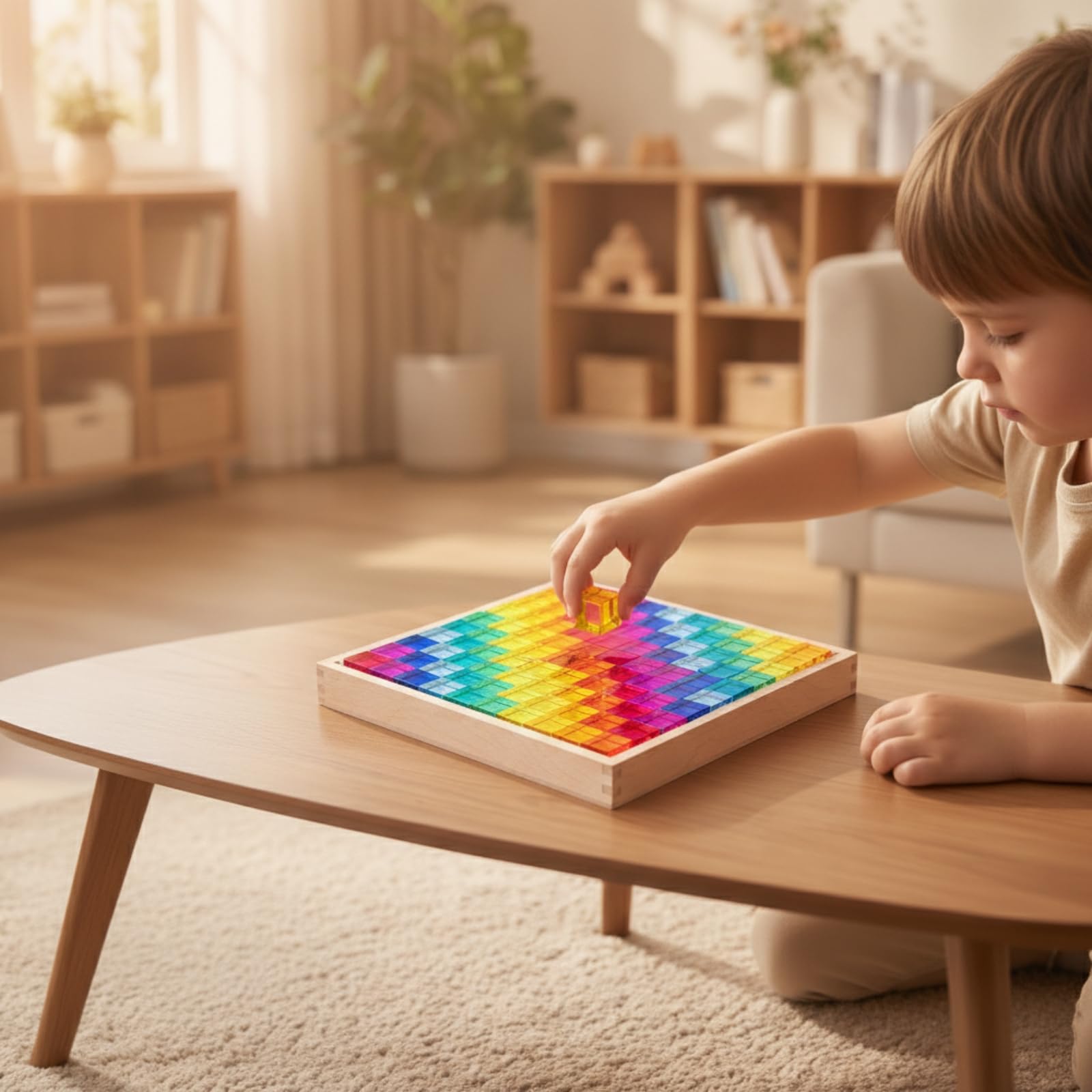 100 Piezas Cubos Acrílicos Creativo