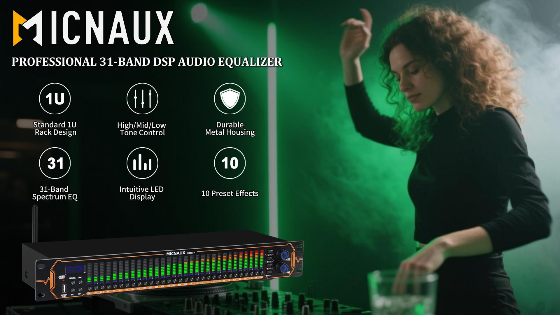 Amazon.com: MICNAUX Equalizer for Home Stereo Audio System