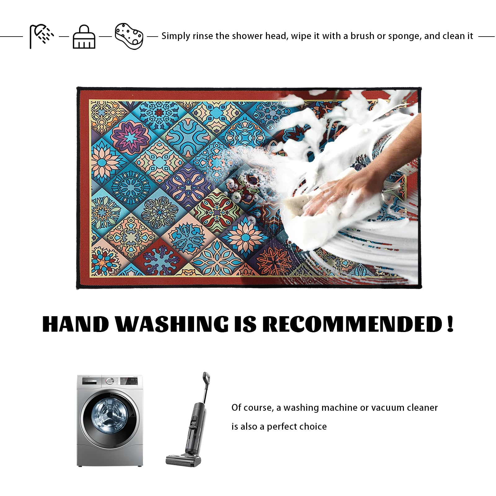 Set di 2 Tappetini da Cucina Antiscivolo, Set di Tappetini da Cucina Lavabili per Ufficio, Lavanderia, Camera da Letto, Corridoio, Sala da Pranzo e Ingresso
