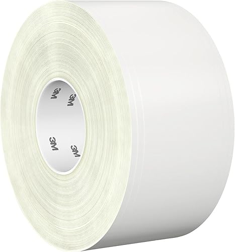 3M Ruban de marquage au sol durable 971, Blanc, 102 mm x 33 m, 0.43 mm, Emballé 