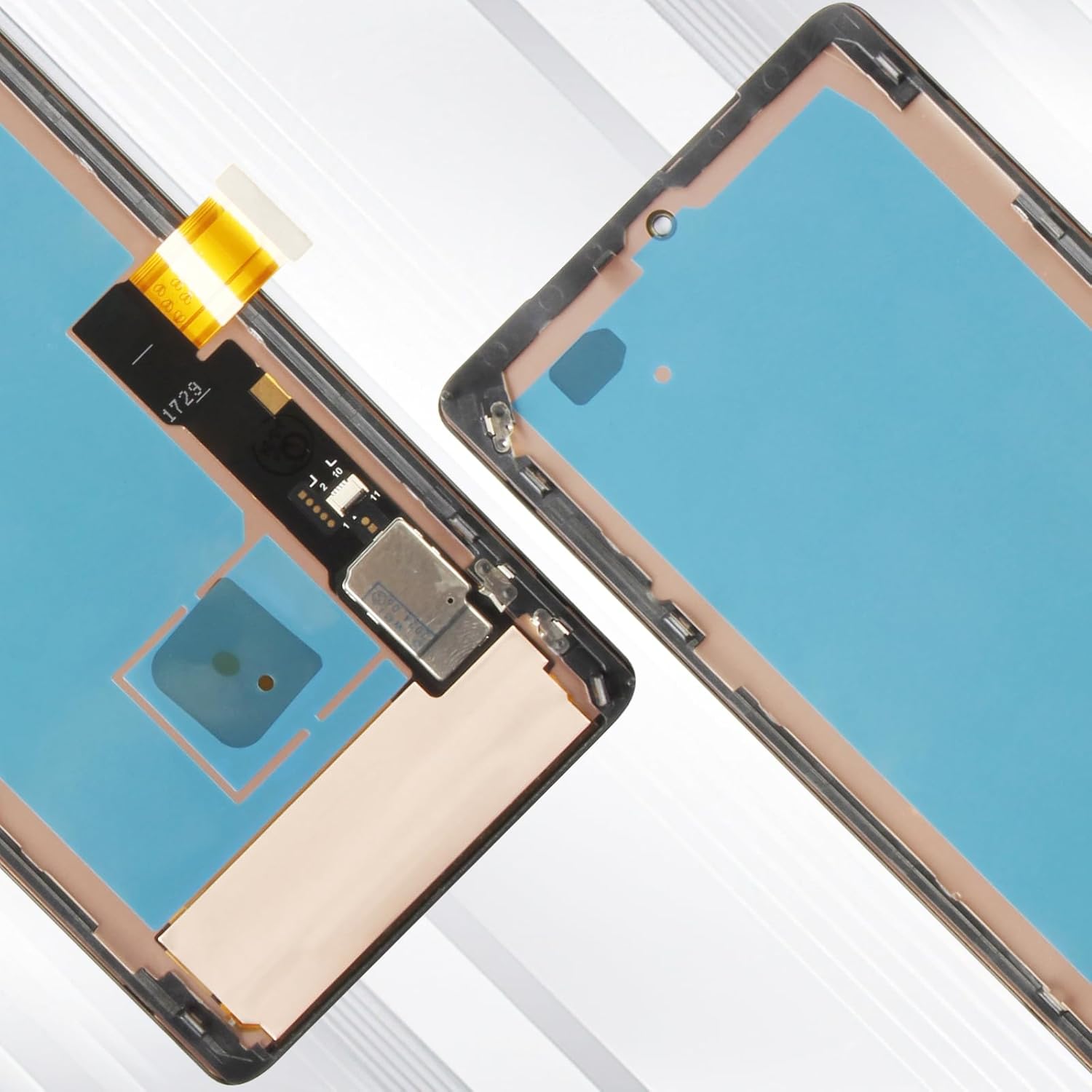 OLED Screen Replacement for Google Pixel 7 Pro LCD Display GP4BC GE2AE Touch Screen Assembly with Repair Tools (Black with Frame,Fingerprint Support)