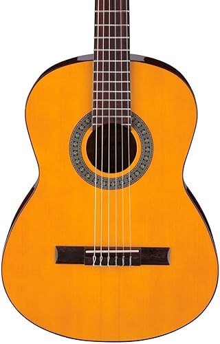 Ibanez Guitarra clásica de 6 cuerdas, derecha, natural (GA2)