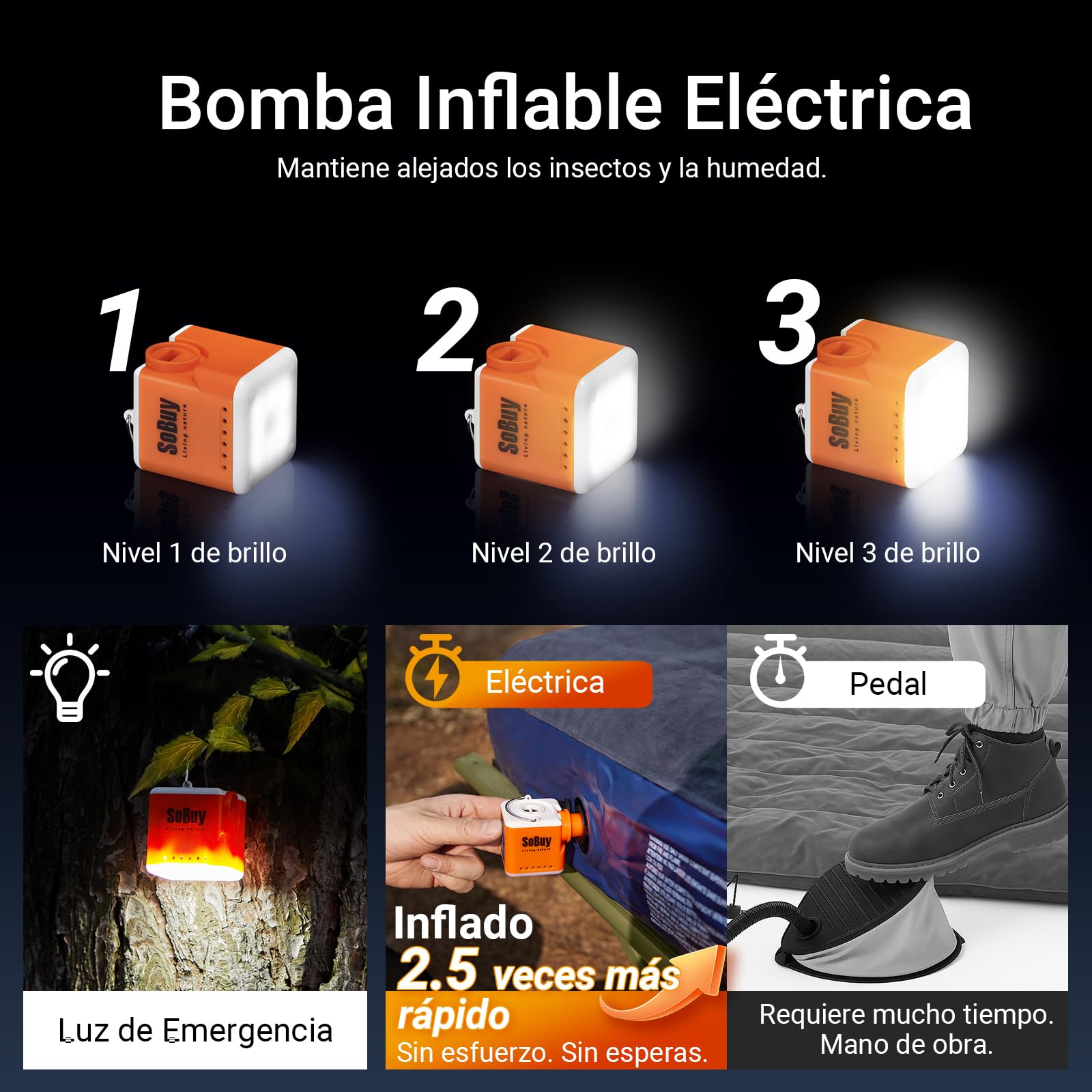 SoBuy Tienda de Campaña Exterior para 1 Persona Tienda de Acampada para Playa Parque 4 en 1 Tiendas iglú con Bolsa de Transporte