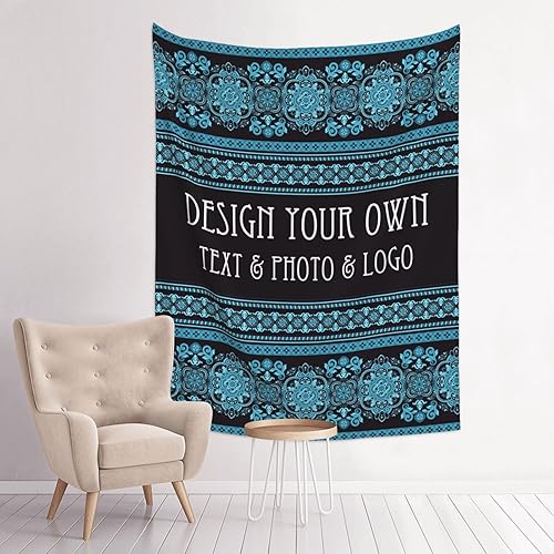 FAMILOVE Tapiz de pared personalizado, para colgar en la pared, bohemio, hippie, mandala tapiz para dormitorio, estético, regalos para hombres y