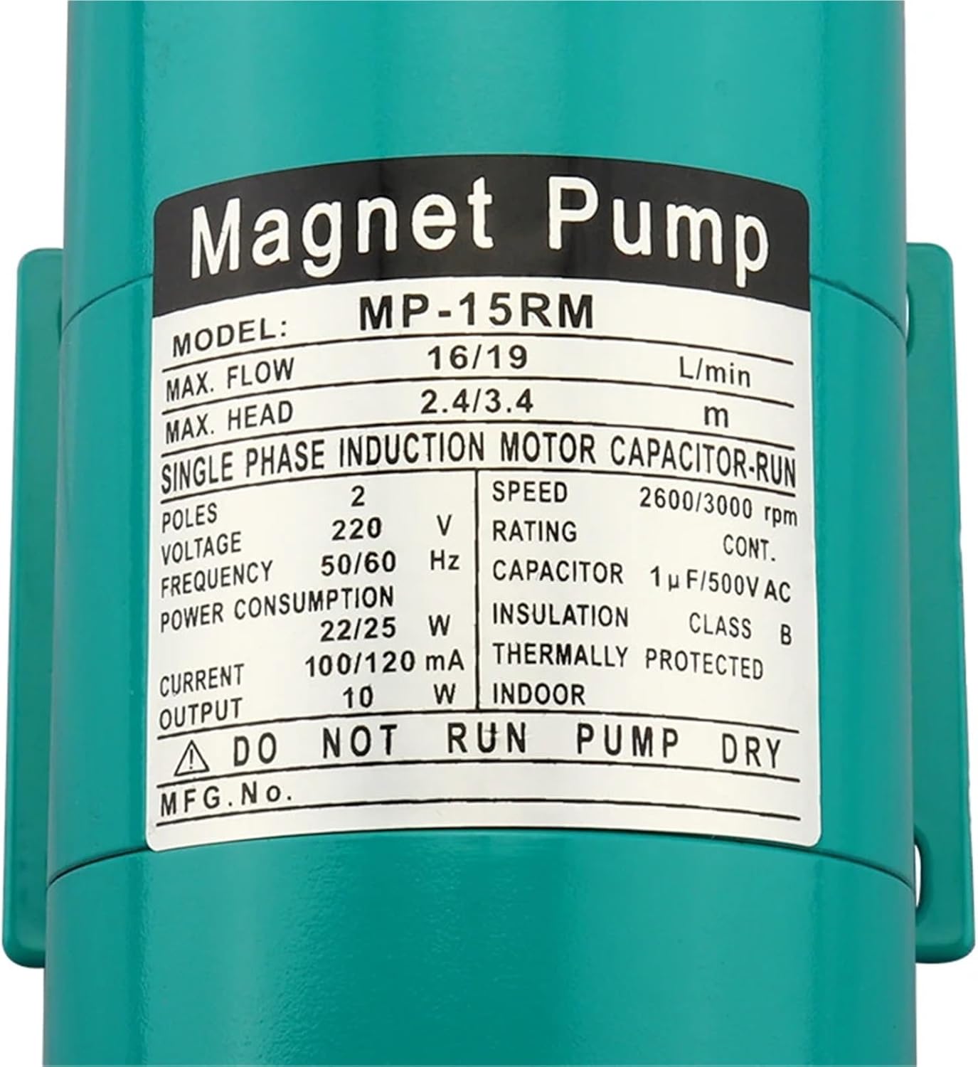 MP-15RM Magnetic Drive Pump without,1/2" NPT Male Thread, for Industry Magnetic Centrifugal Water Pump