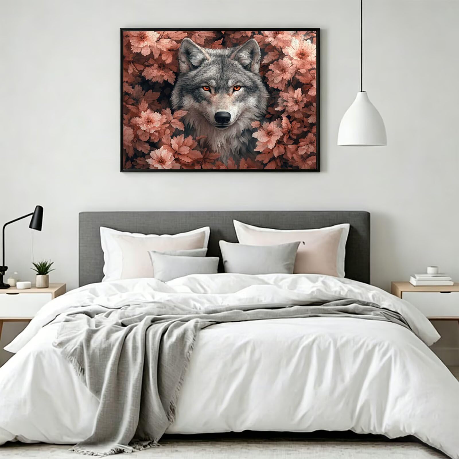 Puzzle 3000 sztuk Wilk Trudne Drewniane Puzzle n-398 | Niemożliwe wyzwanie, inteligentna gra zręcznościowa, gry logiczne dla całej rodziny, pomysł na prezent, roślina