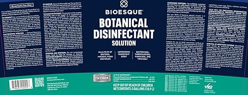 Miniatura 7 de Bioesque Solución desinfectante botánica, desinfectante de amplio espectro resistente, mata el 99.9% de las bacterias, virus*, hongos y mohos, 5