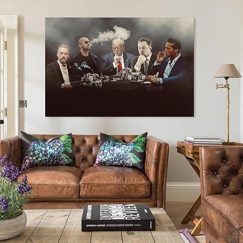 Miniatura 3 de Khglxm Póster motivacional de Andrew Tate Donald Elon Musk, póster de The Big Men, pinturas artísticas en lienzo, decoración de pared, decoración