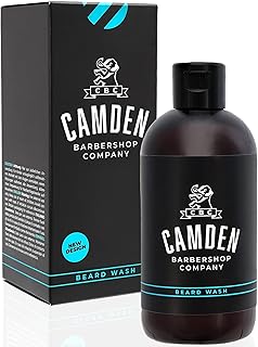 Szampon do brody 2 w 1 firmy Camden Barbershop Company ● wyprodukowany w Wielkiej Brytanii ● naturalna pielęgnacja brody i czyszczenie twarzy ● świeży zapach ● bez perfum ● 250 ml