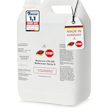 BIODELTA LTK-008 Anti Bed Bug Agent 5 Litres Anti Bed Bugs with Long-Lasting Effect Highly Effective Agent Preventive & for Acute Infestation Water-Based Bug Spray