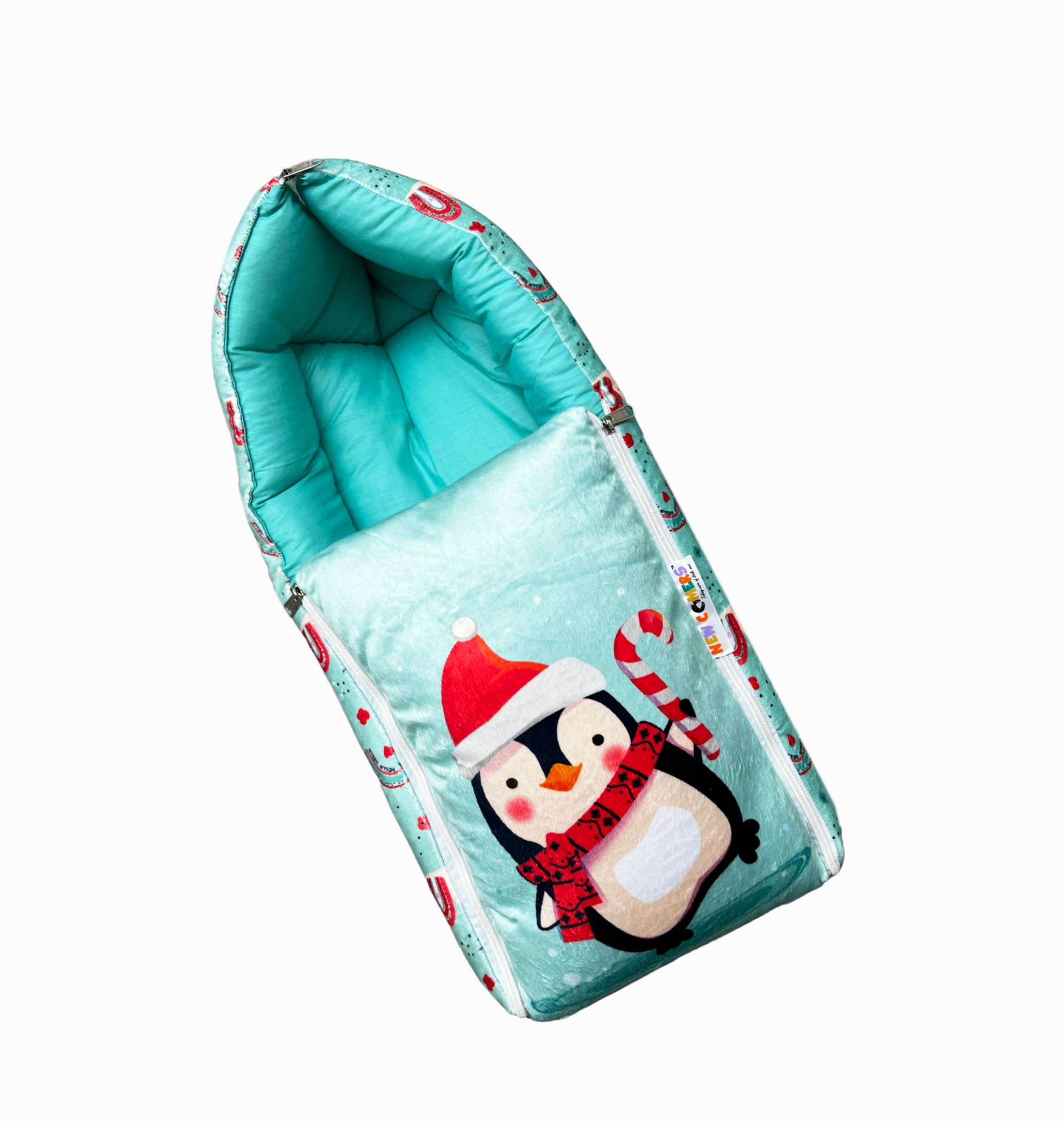 NEW COMERS® 3 in 1 Baby Bed, Sleeping Bag & Carry Nest, Cotton Baby Bedding for New Born & Infant, Travel Friendly Portable Bassinet, for Baby Carrying & co Sleeping, Unisex Baby Sleeping Bed-812