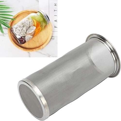 Miniatura 7 de Junta de filtro de café frío Cartucho de filtro de tarro de masón Cartucho de filtro de malla de acero inoxidable para junta de sello cilíndrico de