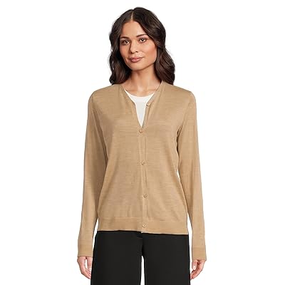 Eileen Fisher Super Fine Merino V neck Cardigan Women