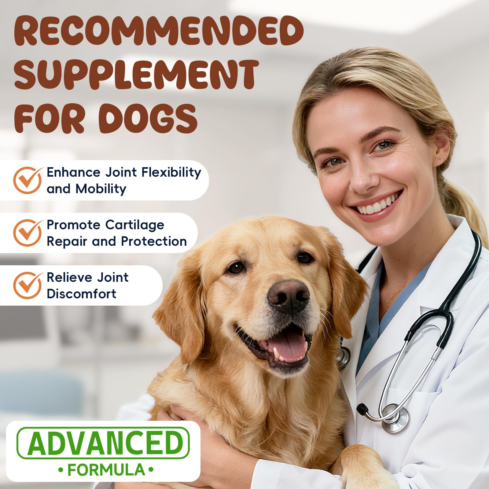 Glucosamine for Dogs Hip and Joint Supplement 200 PCS Glucosamine Chondroitin MSM for Dogs Hip & Joint Pain Relief Mobility Support for All Small Medium Large Breeds Chicken Flavor - image 5