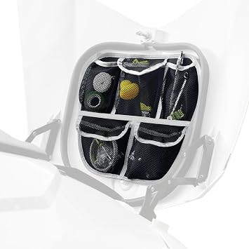Front Trunk Lid Organizer Fit for Can Am Spyder F3 F3S F3T F3L 2015-2025 Removable 5 Mesh Pocket Luggage Storage Bag White