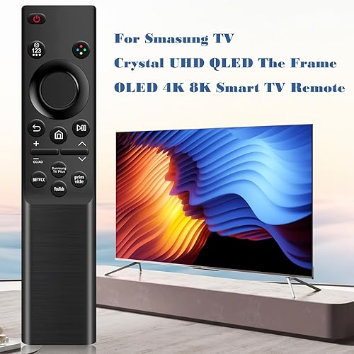 Vista 5 de [Paquete de 2] Reemplazo universal para control remoto Samsung TV, compatible con todos los modelos Samsung Smart TV, QLED, 4K, 8K, marco, curvo