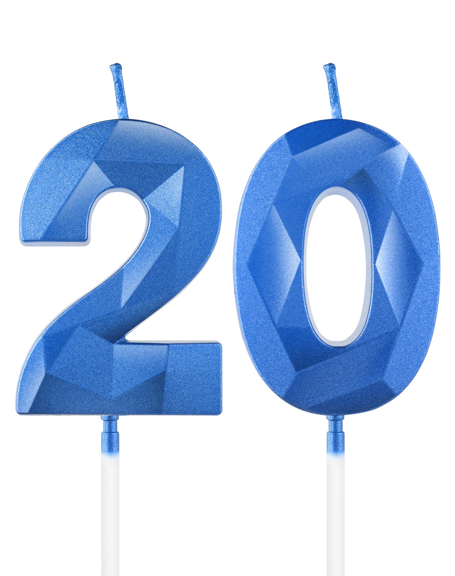 Royal Blue 13th Birthday Candles, 3D Number 13 Candle for Cake, Boy Girl 13th Birthday Decorations,Sapphire Candle Topper Blue Cake Decorations for Birthday Party Wedding Anniversary Supplies — view 95