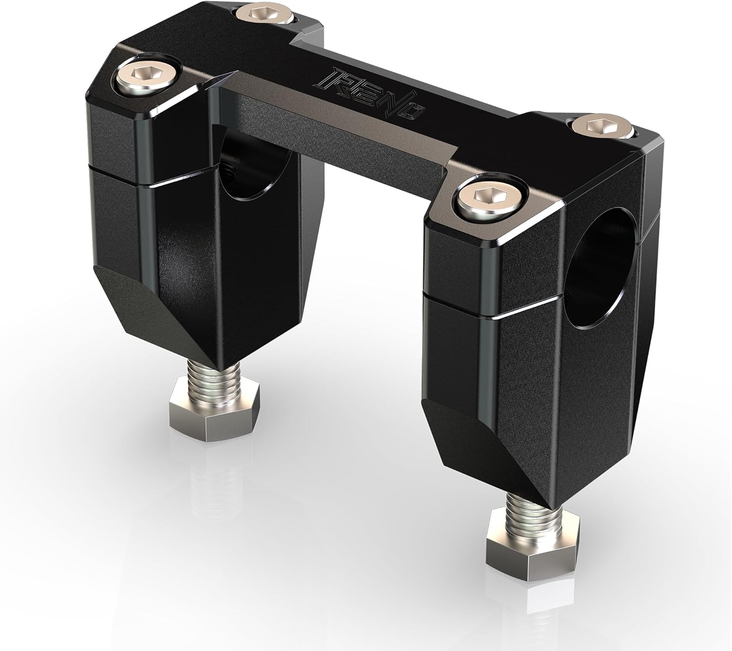 RENO Motorcycle Handlebar Riser Clamp, Aluminum Black Increase 1-1/2" Motorcycle Handlebar Height Compatible with Touring Road Glide/FLTR X XS SE U XST K/FLHR C S SE6 XS (1 Pack)