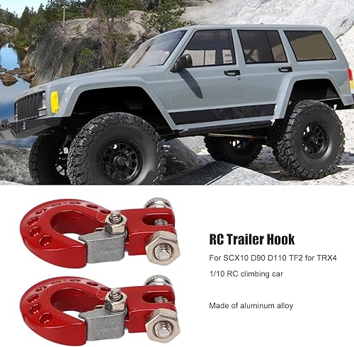 Miniatura 2 de 2 ganchos de remolque de cabrestante RC gancho de remolque de aleación de aluminio simulación de escalada gancho de remolque de coche para camión