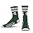 For Bare Feet NCAA Michigan State Spartans 4 Stripe Deuce Crew Sock Team Color MEDIUM