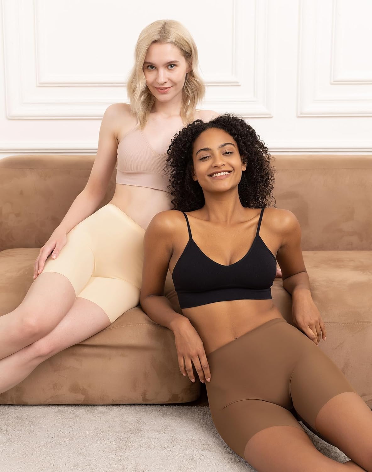 INNERSY Women's Seamless Slip Shorts for Under Dresses Anti Chafing Cooling Boy Shorts 2-Pack - Image 4