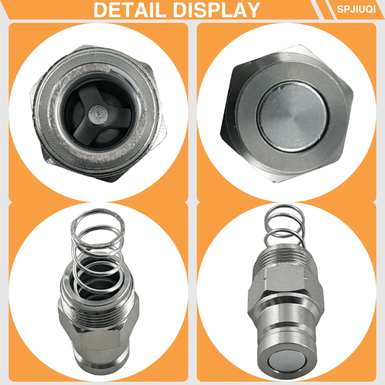 7246798 3/8" Male Flat Face Hydraulic Coupler for Bobcat Skid Steer