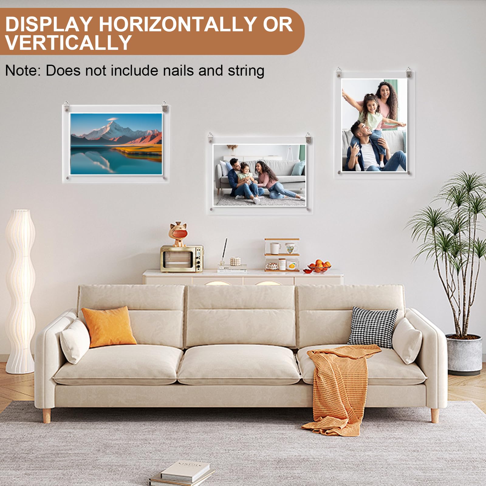 2 Cornici Foto In Acrilico Trasparente 18,8x13,8 Cm - Per Casa E Ufficio - Foto 10