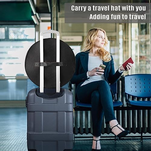 Miniatura 4 de Cajas de almacenamiento para sombreros para mujereshombres, 17 pulgadas de profundidad x 10 pulgadas de alto, caja de almacenamiento para sombreros