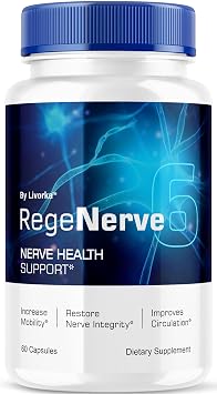 RegeNerve 6 Capsules - Official RegenNerve Six Advanced Formula Pills, All Natural RegeNerve6 Support Supplement Vitamin Formula for Wellness & Overall Health, 60 Capsules for 1 Month